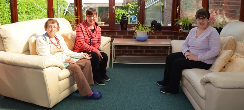 Garendon care home sitting area