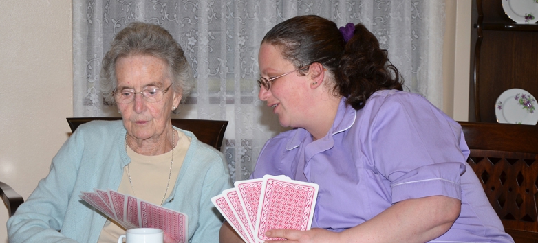 Hatherley care home playing cards